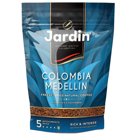 Кофе растворимый JARDIN "Colombia medellin", сублимированный, 150 г, мягкая упаковка по низкой цене оптом Краснодар, Москва, Уфа, Казань, Барнаул, Владивосток, Хабаровск, Сахалин, Красноярск, Екатеренбург, 