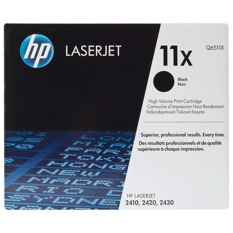 Картридж лазерный HP (Q6511X) LaserJet 2410/2420/2430, №11Х, оригинальный, ресурс 12000 страниц по низкой цене оптом 