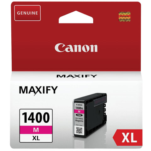 Картридж струйный CANON (PGI-1400XLМ) МВ2040/МВ2340, пурпурный, оригинальный, ресурс 900 стр., 9203B001 по низкой цене оптом 