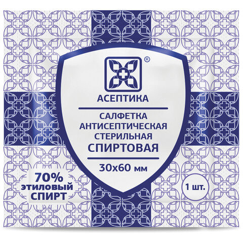 Спиртовые салфетки антисептические 30x60 мм КОМПЛЕКТ 800 шт., АСЕПТИКА, короб, АФ01674-МО05 по низкой цене оптом 