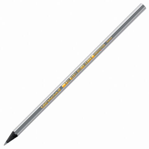 Карандаш чернографитный BIC, 1 шт., "Evolution ECOlutions Black", HB, без резинки, пластиковый, корпус серебристый, заточенный, 896017 по низкой цене оптом 