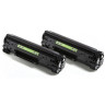 Картридж лазерный CACTUS (CS-C725D) для CANON LBP-6000/6020/6020B, комплект 2 шт., ресурс 2х1600 стр. по низкой цене оптом 