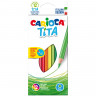 Карандаши цветные CARIOCA "Tita", 12 цветов, пластиковые, грифель 3 мм, шестигранные, европодвес, 42793 по низкой цене оптом Краснодар, Москва, Уфа, Казань, Барнаул, Владивосток, Хабаровск, Сахалин, Красноярск, Екатеренбург, 