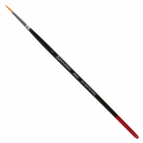 Кисть BRAUBERG синтетика, круглая, №1, 200851 по низкой цене оптом 
