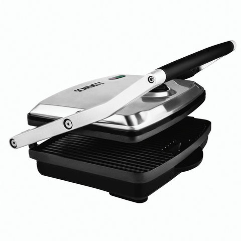 Электрогриль SCARLETT SC-EG350M01, 2200 Вт, 2 режима, фиксированные панели, антипригарное покрытие, SC - EG350M01 по низкой цене оптом 