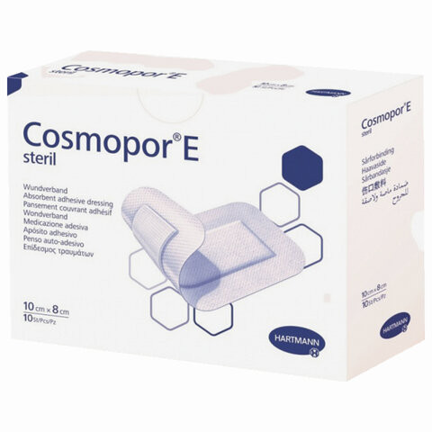 Пластырь-повязка COSMOPOR E STERIL, комплект 10 шт., нетканая основа, 10х8 см, 900893 по низкой цене оптом 