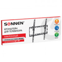 Кронштейн-крепление для ТВ настенный, до 45 кг. VESA 75х75-400х400, 32"-70", черный,, 455949