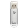 Флеш-диск 16 GB, SMARTBUY V-Cut, USB 2.0, металлический корпус, серебристый, SB16GBVC-S по низкой цене оптом Краснодар, Москва, Уфа, Казань, Барнаул, Владивосток, Хабаровск, Сахалин, Красноярск, Екатеренбург, 