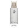 Флеш-диск 16 GB, SMARTBUY V-Cut, USB 2.0, металлический корпус, серебристый, SB16GBVC-S по низкой цене оптом Краснодар, Москва, Уфа, Казань, Барнаул, Владивосток, Хабаровск, Сахалин, Красноярск, Екатеренбург, 