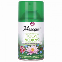 Сменный баллон 250 мл МЕЛОДИЯ "После дождя", для автоматических освежителей, универсальный, 605227