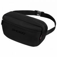 Сумка на пояс HEIKKI RIO (ХЕЙКИ) регулируемый ремень, черная, 28х16х9см, 273886