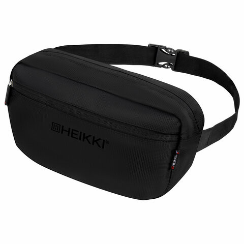 Сумка на пояс HEIKKI RIO (ХЕЙКИ) регулируемый ремень, черная, 28х16х9см, 273886 по низкой цене оптом 