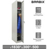 Шкаф металлический для одежды BRABIX "LK 11-30", УСИЛЕННЫЙ, 1 секция, 1830х300х500 мм,18 кг, 291127, S230BR401102 по низкой цене оптом Краснодар, Москва, Уфа, Казань, Барнаул, Владивосток, Хабаровск, Сахалин, Красноярск, Екатеренбург, 