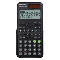 Калькулятор инженерный BRAUBERG SC-991ES-PLUS-BK (164х80мм) 552 функ 10+2разр.,ЧЕРНЫЙ, 272651