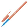 Ручка шариковая STABILO "Liner Pastel", СИНЯЯ, корпус персиковый, узел 0,7 мм, линия письма 0,3 мм, 808FP1041-3 по низкой цене оптом 
