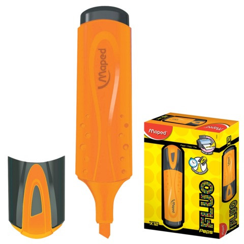 Текстовыделитель MAPED (Франция) "Fluo Pep's Classic", ОРАНЖЕВЫЙ, линия 1-5 мм, 742535 по низкой цене оптом Краснодар, Москва, Уфа, Казань, Барнаул, Владивосток, Хабаровск, Сахалин, Красноярск, Екатеренбург, 