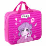 Папка на молнии с ручками BRAUBERG KIDS А4, 1 отделение, полиэстер, 80мм, Anime style, 272121 по низкой цене оптом 