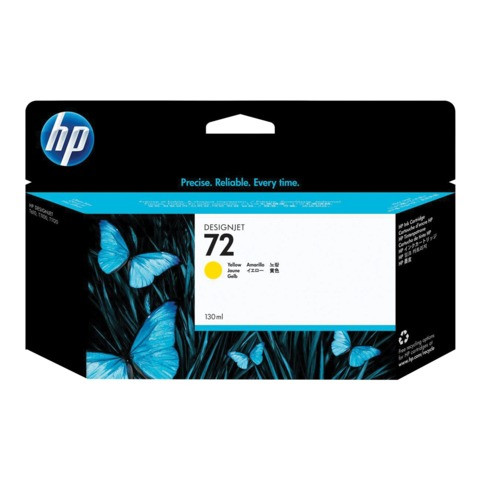 Картридж струйный для плоттера HP (C9373A) Designjet T610/795/1100 и др., №72, желтый, 130 мл, оригинальный по низкой цене оптом 
