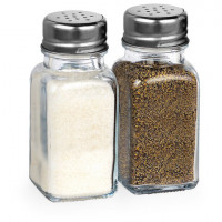 Набор для специй 2*80 мл, CLASSIC, солонка+перечница, стекло/сталь, WEGLA (ВЕГЛА), 700226