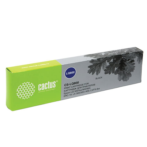 Картридж матричный CACTUS (CS-LQ800) для EPSON LQ-300/350/200/400/450/500, черный по низкой цене оптом 