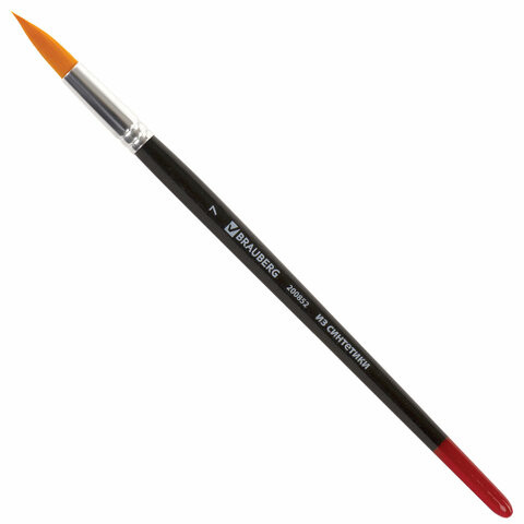 Кисть BRAUBERG синтетика, круглая, №7, 200852 по низкой цене оптом 