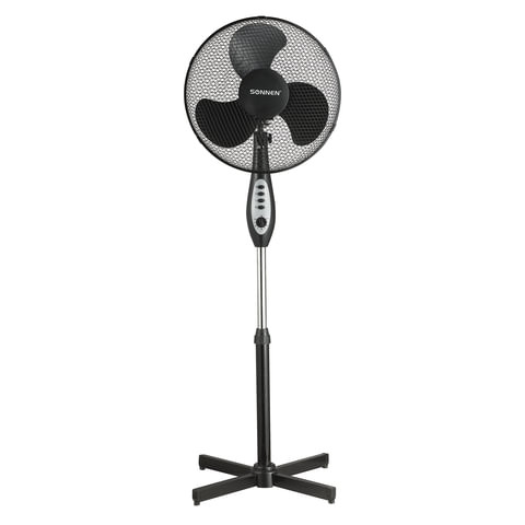 Вентилятор напольный SONNEN FS40-A55, d=40 см, 45 Вт, 3 скоростных режима, таймер, черный, 451035 по низкой цене оптом 