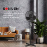 Вентилятор напольный SONNEN FS40-A55, d=40 см, 45 Вт, 3 скоростных режима, таймер, черный, 451035 по низкой цене оптом 