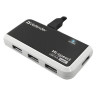Хаб DEFENDER QUADRO INFIX, USB 2.0, 4 порта, порт для питания, 83504 по низкой цене оптом Краснодар, Москва, Уфа, Казань, Барнаул, Владивосток, Хабаровск, Сахалин, Красноярск, Екатеренбург, 