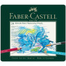 Карандаши цветные акварельные художественные FABER-CASTELL "Albrecht Durer", 24 цвета, металлическая коробка, 117524