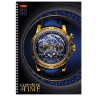 Тетрадь А4, 80 л., HATBER гребень, клетка, 3D фольга, "TIME" (2 вида в спайке), 80Т4лофлВ1гр по низкой цене оптом Краснодар, Москва, Уфа, Казань, Барнаул, Владивосток, Хабаровск, Сахалин, Красноярск, Екатеренбург, 
