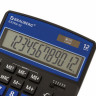 Калькулятор настольный BRAUBERG EXTRA-12-BKBU (206x155 мм), 12 разрядов, двойное питание, ЧЕРНО-СИНИЙ, 250472 по низкой цене оптом 