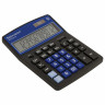 Калькулятор настольный BRAUBERG EXTRA-12-BKBU (206x155 мм), 12 разрядов, двойное питание, ЧЕРНО-СИНИЙ, 250472 по низкой цене оптом 