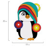 Набор для творчества "Аппликация из фетра", "Пингвинчик", основа 20х15 см, ЮНЛАНДИЯ, 662389