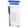 Ручка шариковая STAEDTLER (Германия) "Stick", ЧЕРНАЯ, корпус прозрачный, узел 1 мм, линия письма 0,35 мм, 430 M-9 по низкой цене оптом 