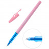 Ручка шариковая STABILO "Liner Pastel", СИНЯЯ, корпус розовый, узел 0,7 мм, линия письма 0,3 мм, 808FP1041-4 по низкой цене оптом 