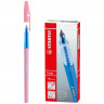 Ручка шариковая STABILO "Liner Pastel", СИНЯЯ, корпус розовый, узел 0,7 мм, линия письма 0,3 мм, 808FP1041-4 по низкой цене оптом 