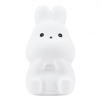 Ночник силиконовый LED "Зайчик" 54x63x95 мм, белый свет/RGB,на батарейках (в комплекте), DASWERK, 238933
