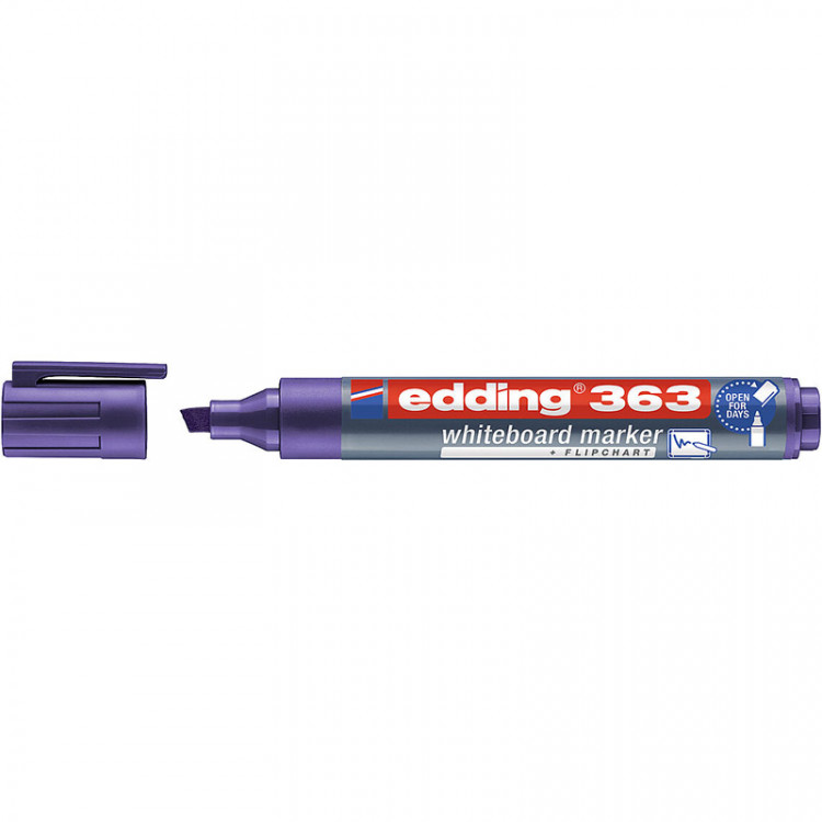 Маркер для белых досок edding 363, скошенный наконечник, 1-5 мм Фиолетовый по низкой цене оптом 
