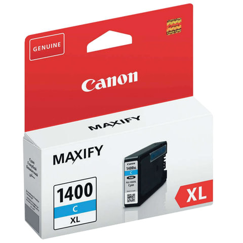 Картридж струйный CANON (PGI-1400XLС) МВ2040/МВ2340, голубой, оригинальный, ресурс 900 стр., 9202B001 по низкой цене оптом 