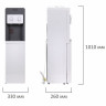 Кулер для воды SONNEN FSC-02BA, напольный, НАГРЕВ/ОХЛАЖДЕНИЕ КОМПРЕССОР, шкаф, 2 крана, серый, 455416 по низкой цене оптом Краснодар, Москва, Уфа, Казань, Барнаул, Владивосток, Хабаровск, Сахалин, Красноярск, Екатеренбург, 