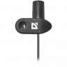 Микрофон-клипса DEFENDER MIC-109, кабель 1,8 м, 54 дБ, пластик, черный, 64109