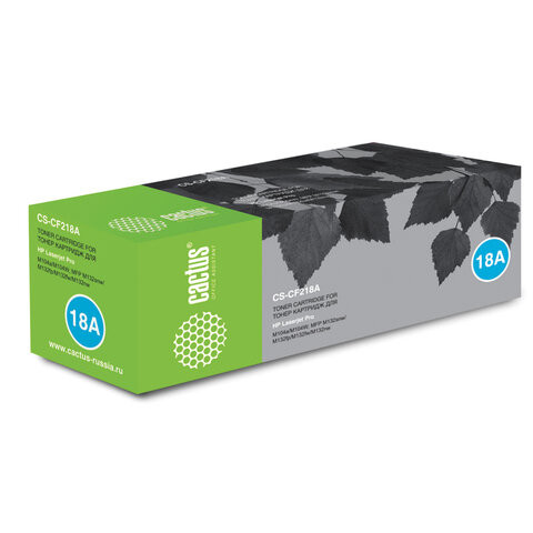 Картридж лазерный CACTUS (CS-CF218A) для HP LaserJet M132a/132fn/132fw/M104a/104w, ресурс 1400 стр. по низкой цене оптом 