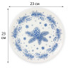 Тарелка сервировочная новогодняя 23 см, "Еловые ветки", каменная керамика, ЗОЛОТАЯ СКАЗКА, 592548 по низкой цене оптом Тарелка сервировочная новогодняя 23 см, "Еловые ветки", каменная керамика, ЗОЛОТАЯ СКАЗКА, 592548 по низкой цене оптом