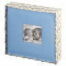 Фотоальбом BRAUBERG "Cute Baby" на 200 фото 10х15 см, под кожу, бумажные страницы, бокс, синий, 391142 по низкой цене оптом Краснодар, Москва, Уфа, Казань, Барнаул, Владивосток, Хабаровск, Сахалин, Красноярск, Екатеренбург, 