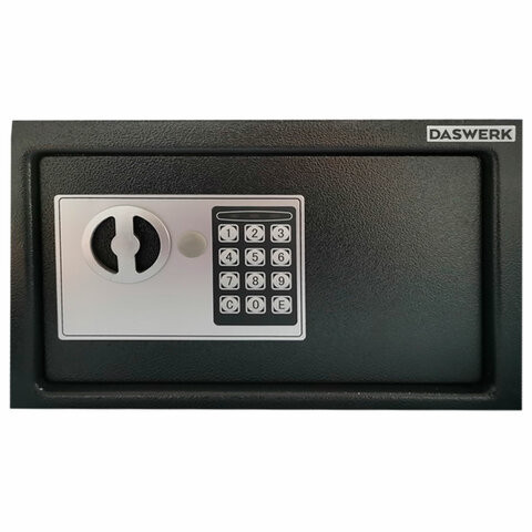 Сейф мебельный DASWERK SC-250EL (250х350х250 мм), электронный замок, графит, 291343 по низкой цене оптом Краснодар, Москва, Уфа, Казань, Барнаул, Владивосток, Хабаровск, Сахалин, Красноярск, Екатеренбург, 