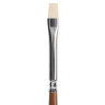 Кисть художественная профессиональная BRAUBERG ART CLASSIC, щетина, плоская, № 4, длинная ручка, 200714 по низкой цене оптом 