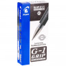 Ручка гелевая с грипом PILOT "G-1 Grip", ЧЕРНАЯ, корпус прозрачный, узел 0,5 мм, линия письма 0,3 мм, BLGP-G1-5
