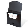 Папка-портфель пластиковая BRAUBERG "Energy" А4 (330х256х32 мм), без отделений, черная, 221202 по низкой цене оптом Краснодар, Москва, Уфа, Казань, Барнаул, Владивосток, Хабаровск, Сахалин, Красноярск, Екатеренбург, 