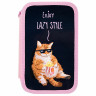 Пенал ПИФАГОР, 3 отделения, ламинированный картон, 19х11 см, Lazy cat, 272252 по низкой цене оптом 