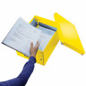 Короб архивный LEITZ "Click & Store" M, 200х280х370 мм, ламинированный картон, разборный, желтый, 60440016 по низкой цене оптом 